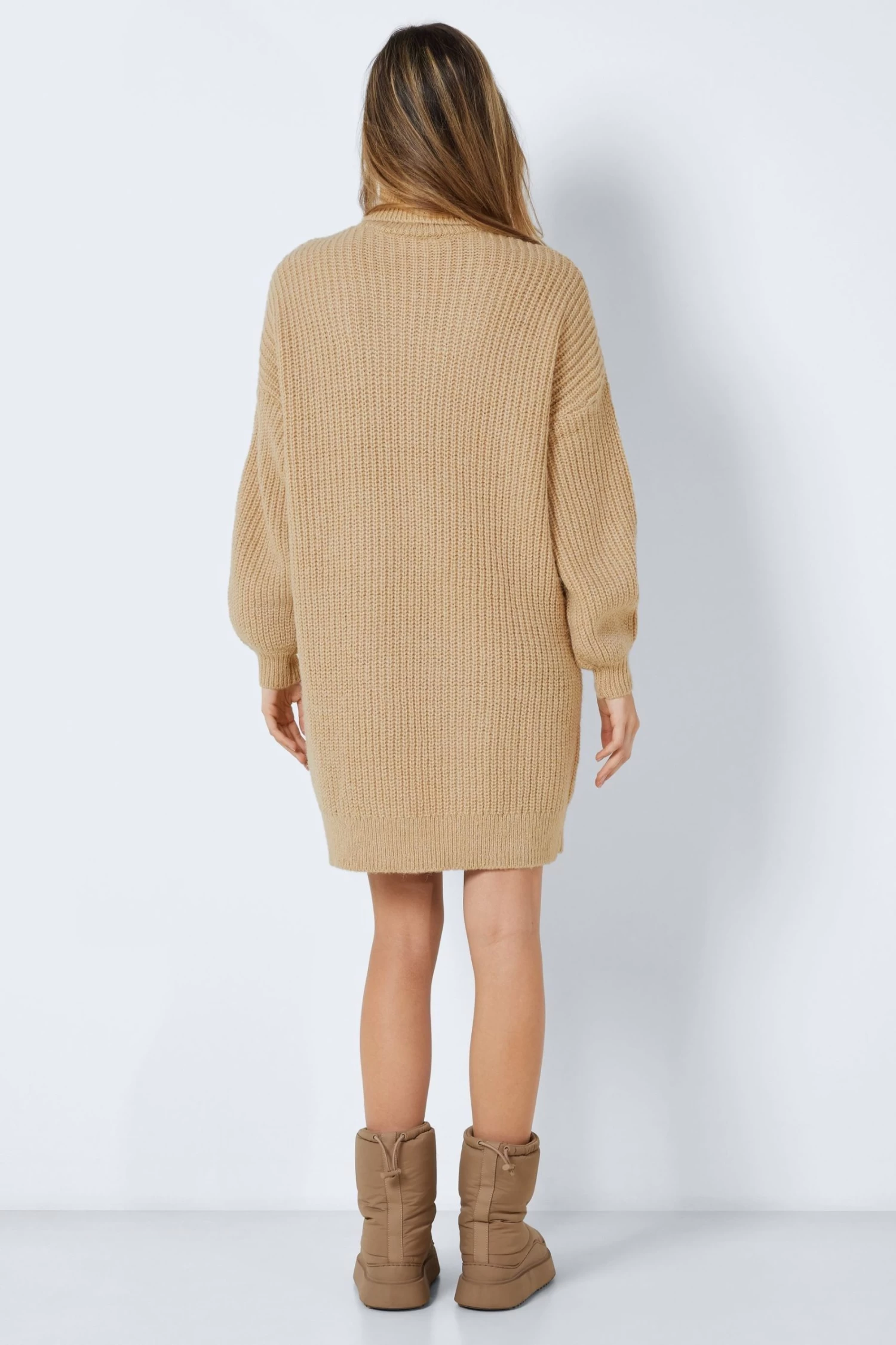 NOISY MAY Cable Knit Puff Sleeve Jumper Dress 3 NOISY MAY Cable Knit Puff Sleeve Jumper Dress - Image 3