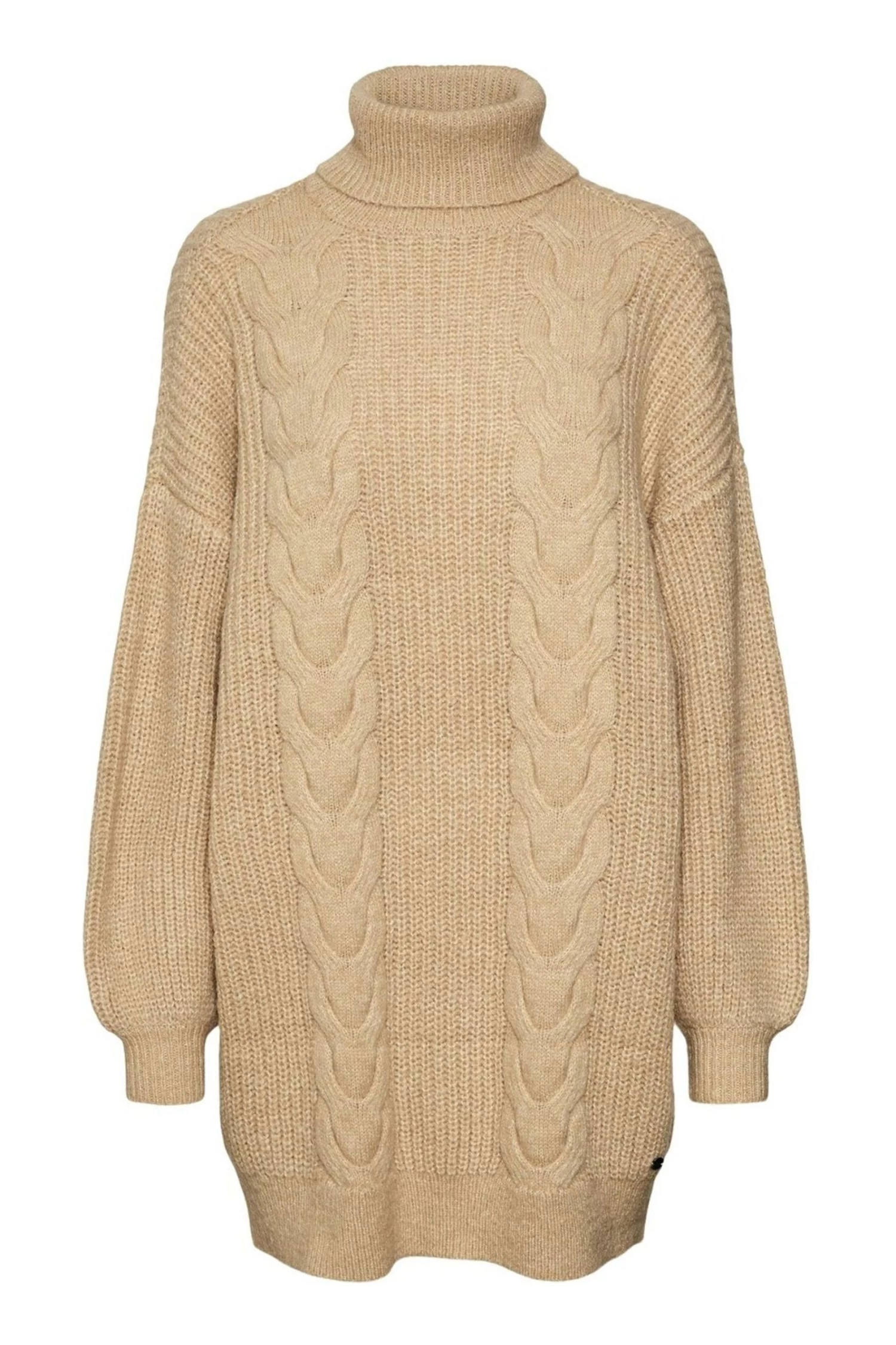 NOISY MAY Cable Knit Puff Sleeve Jumper Dress 5 NOISY MAY Cable Knit Puff Sleeve Jumper Dress - Image 5