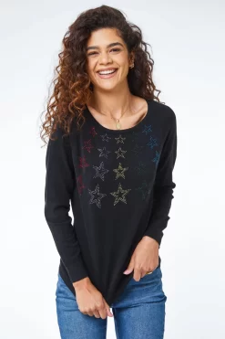 Roman Embellished Star Jumper