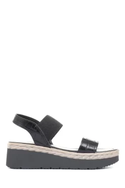 Jones Bootmaker Black Cory Chunky Platform Sandals