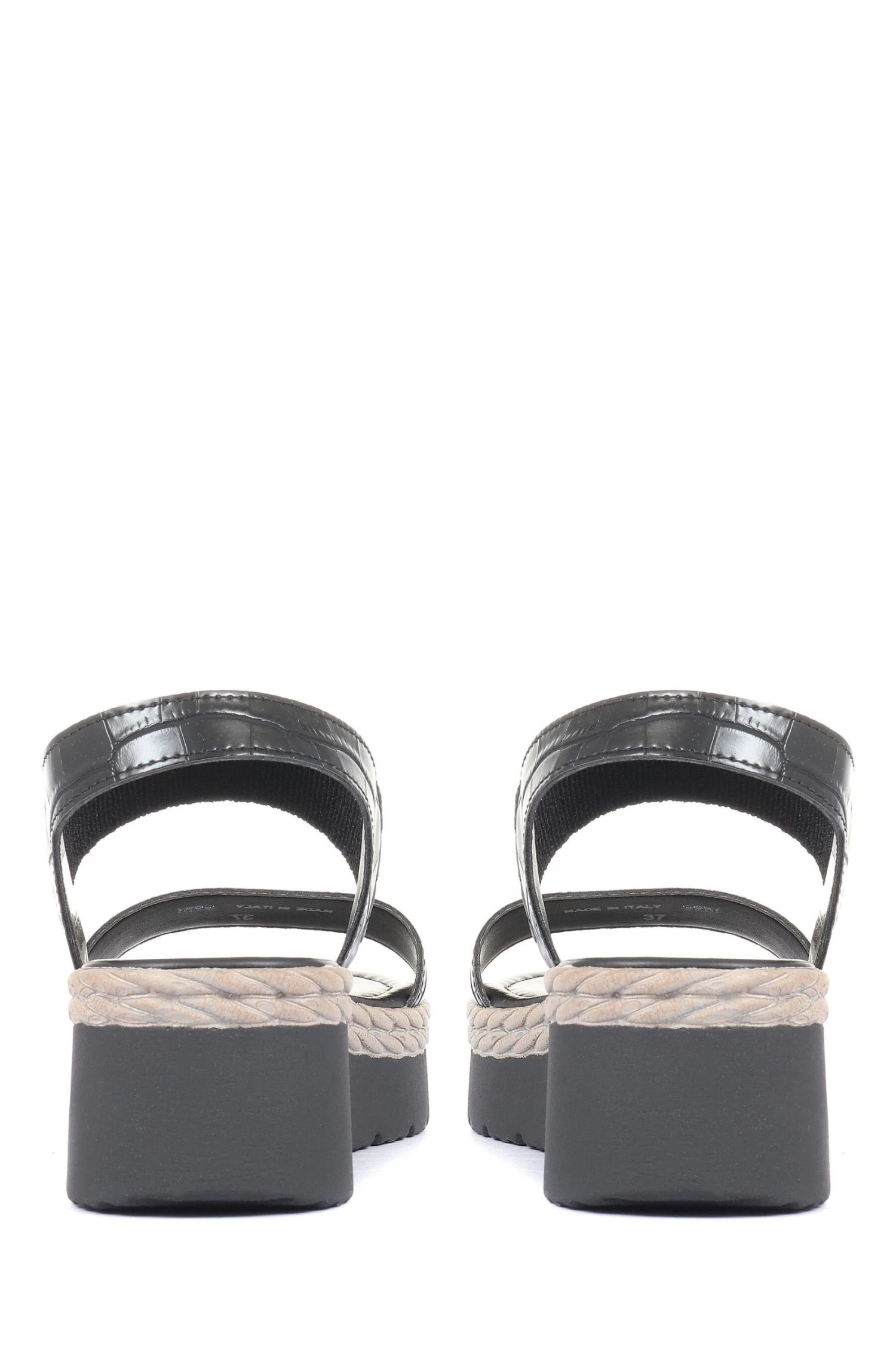 Jones Bootmaker Black Cory Chunky Platform Sandals 3 Jones Bootmaker Black Cory Chunky Platform Sandals - Image 3