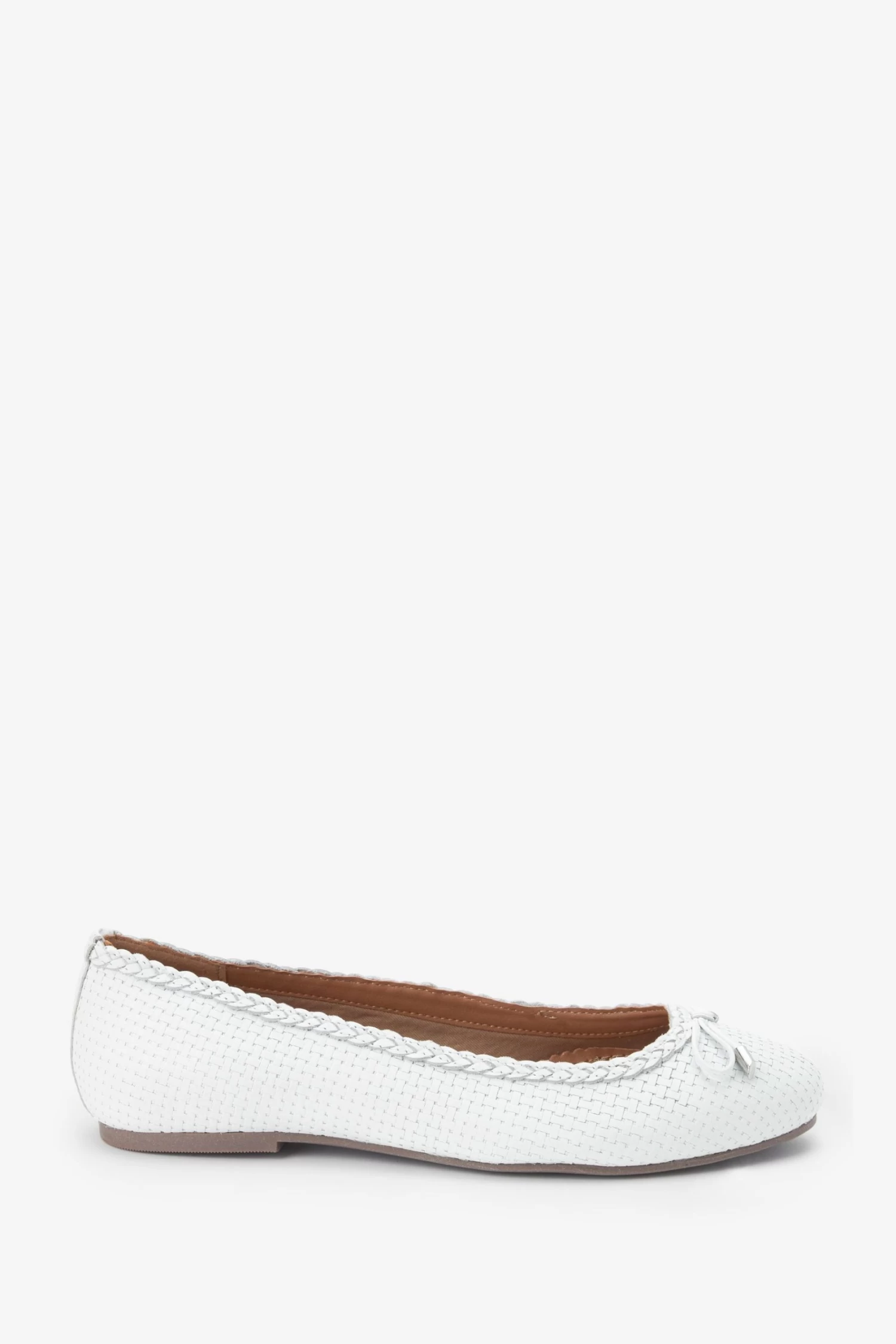 Next Leather Weave Ballerinas 4 Next Leather Weave Ballerinas - Image 4