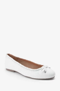 Next Leather Weave Ballerinas 11 Next Leather Weave Ballerinas -Roman Store T28957s5 scaled