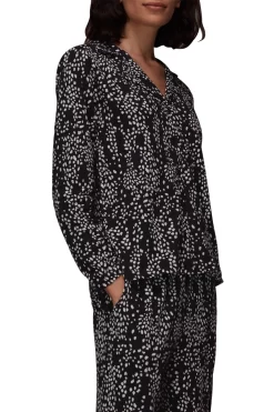 Whistles Black Animal Spot Print Pyjamas -Roman Store T36416s3 scaled