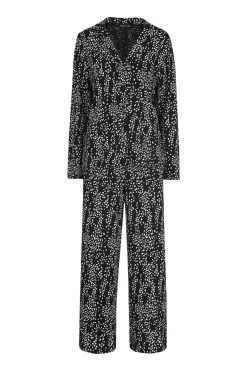 Whistles Black Animal Spot Print Pyjamas -Roman Store T36416s4 scaled