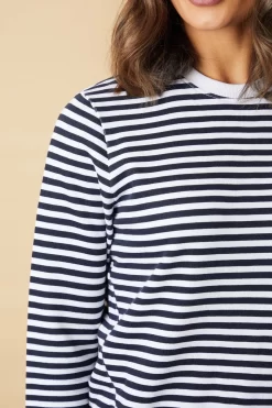 Lakeland Leather Chelsea Striped White Sweatshirt 10 Lakeland Leather Chelsea Striped White Sweatshirt -Roman Store T51588s5 scaled