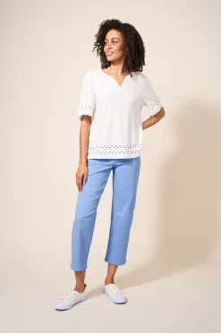 White Stuff Blue Blake Straight Crop Jeans -Roman Store T51788s3 scaled