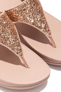FitFlop Lulu Glitter Toe-Post Sandals -Roman Store T70608s3 scaled