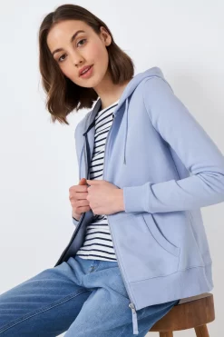 Crew Clothing Company Blue Cotton Hoodie