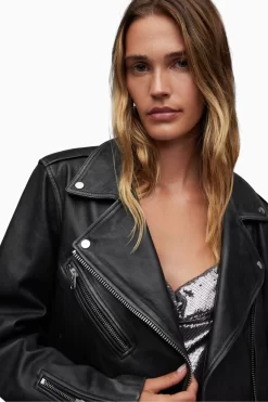 AllSaints Black Billie Biker Jacket 10 AllSaints Black Billie Biker Jacket -Roman Store T85358s4 scaled