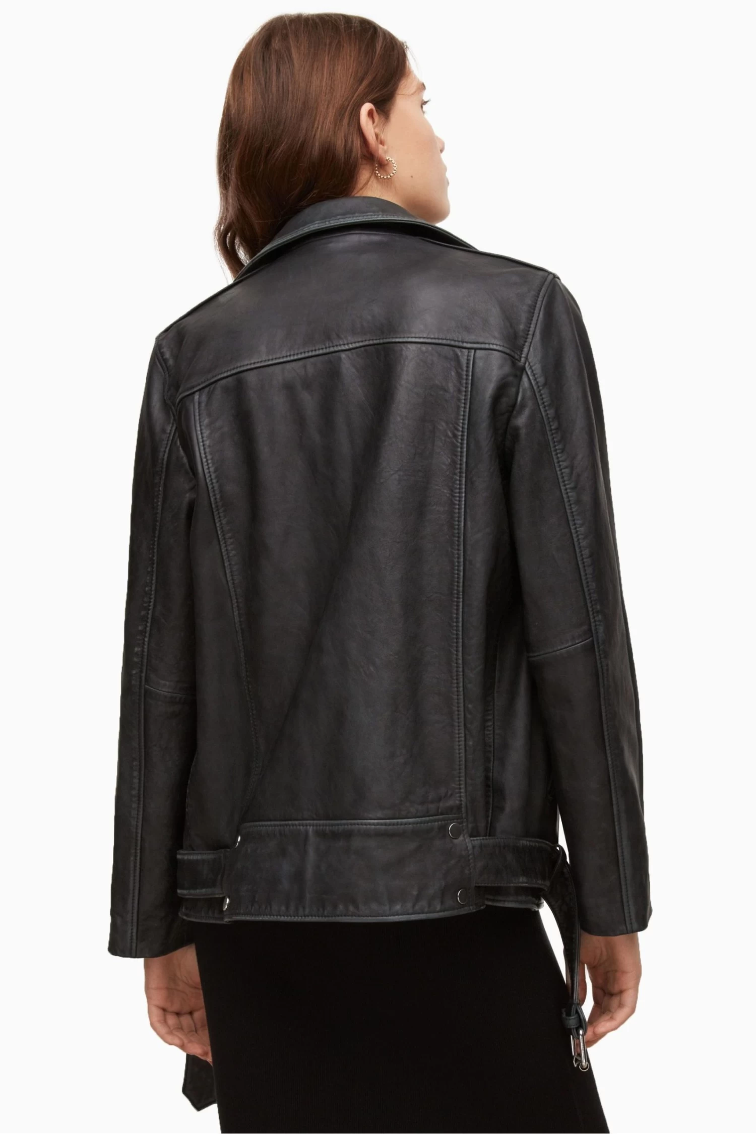 AllSaints Black Billie Biker Jacket 5 AllSaints Black Billie Biker Jacket - Image 5