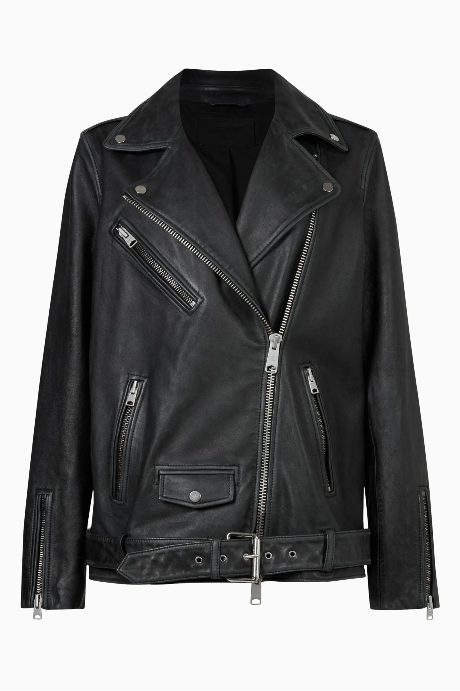 AllSaints Black Billie Biker Jacket 6 AllSaints Black Billie Biker Jacket - Image 6
