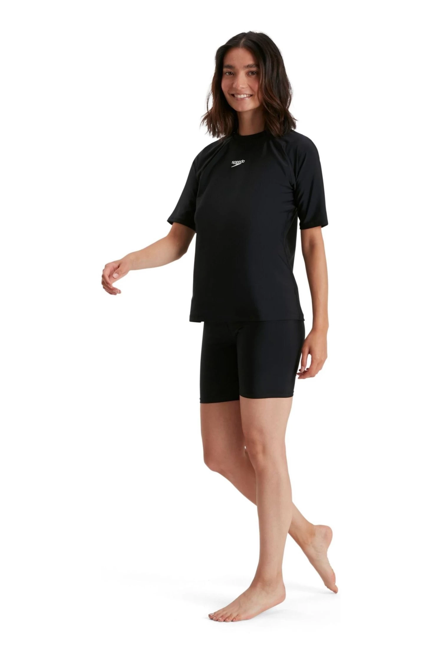 Speedo Black Short Sleeved Sun T-Shirt 3 Speedo Black Short Sleeved Sun T-Shirt - Image 3