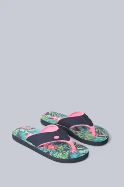 Animal Womens Green Swish Recycled Flip-Flops