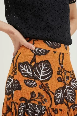 FatFace Yellow Remy Vine Floral Skirt -Roman Store U04 400s4 scaled