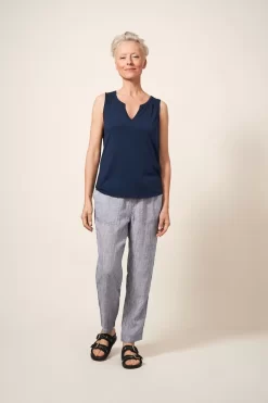 White Stuff Blue Laila Vest -Roman Store U09565s4 scaled