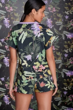 Next Black And Lilac Floral B By Ted Baker Cotton Jersey Shorts Set -Roman Store U16906s2 scaled