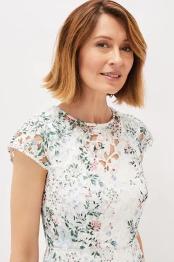 Phase Eight Franky Cream Floral Lace Fitted Dress 9 Phase Eight Franky Cream Floral Lace Fitted Dress -Roman Store U20870s3 scaled