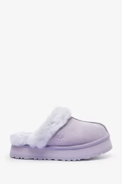 UGG Purple Disquette Platform Slippers