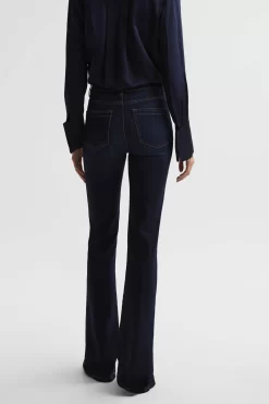Reiss Beau High Rise Skinny Flared Jeans
