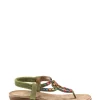 Lunar Green Una Sandals