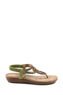 Lunar Green Una Sandals