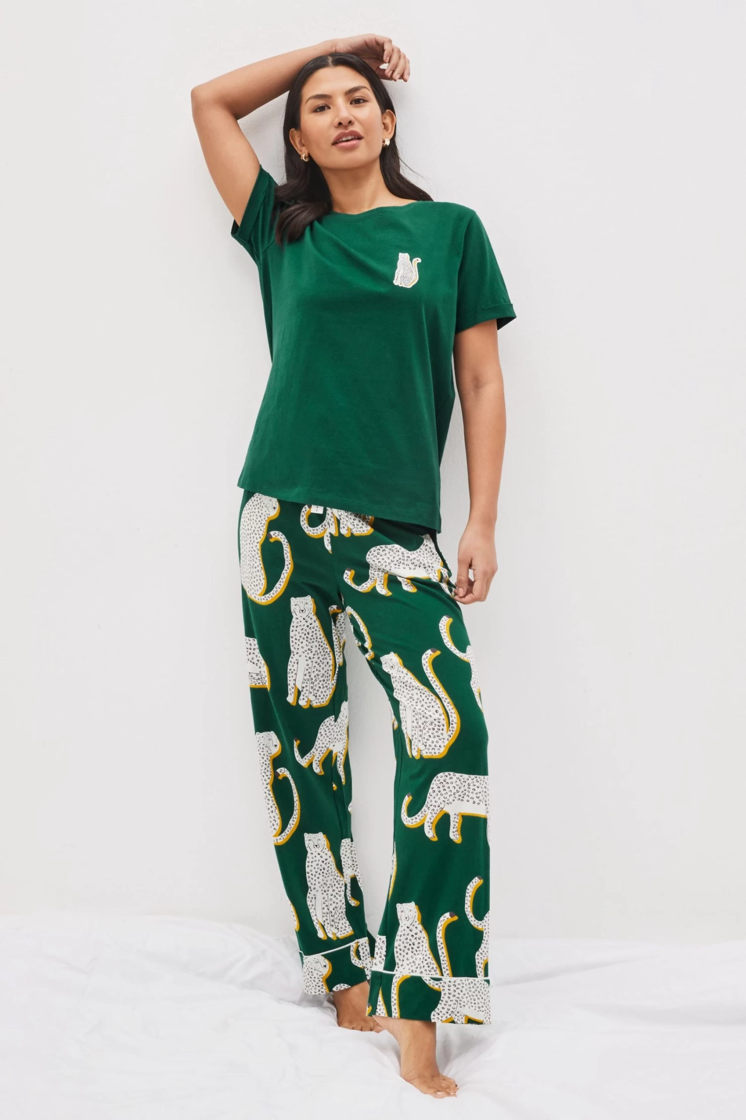 Green Lionel Scion At Next Cotton Jersey Pyjamas 3 Green Lionel Scion At Next Cotton Jersey Pyjamas - Image 3