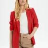 Soaked In Luxury Red Shirley Blazer