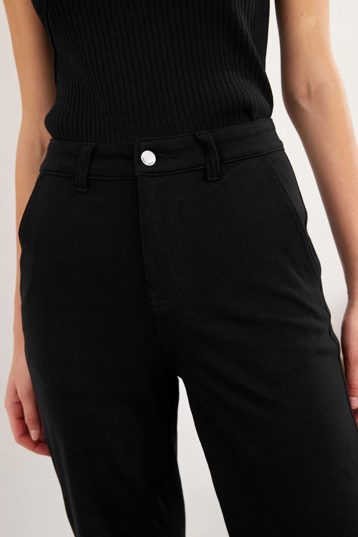 Next Jersey Denim Wide Leg Jeans 3 Next Jersey Denim Wide Leg Jeans - Image 3