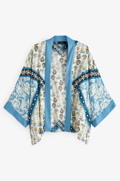 Next Navy Blue Tile Print Kimono -Roman Store U88777s5 scaled